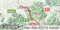 Track GPS WarkCarpatia - etap 1 Cieszyn -> Zwardoń szlakiem granicznym